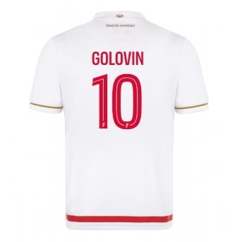 AS Monaco Aleksandr Golovin #10 Maglia Gara Casa Repliche 2025-26 Maniche Corte
